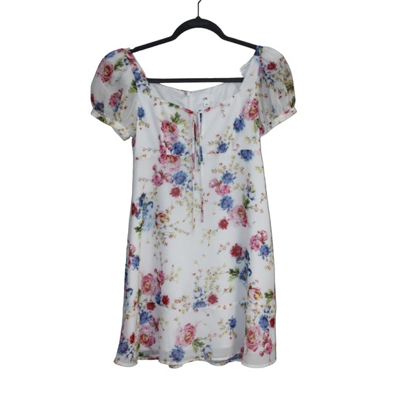 LPA Revovle Floral white dress XS - Picture 1 of 6